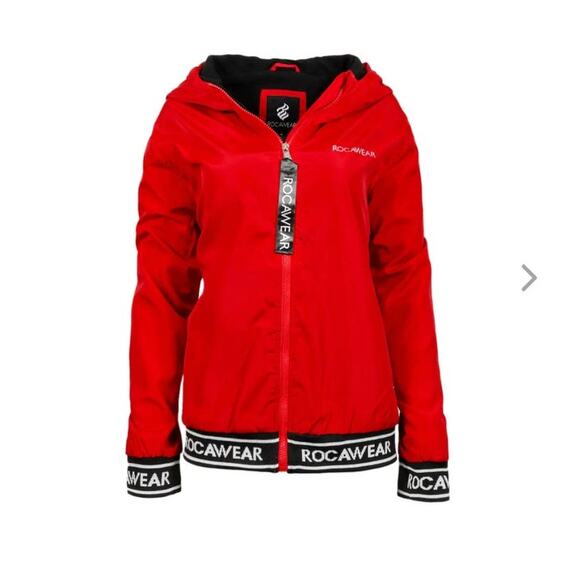 NWT Rocawear Lightweight Hooded Jacket - 2XL / XXL - Red - Picture 2 of 4